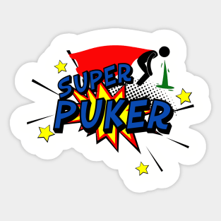 Super Puker Sticker